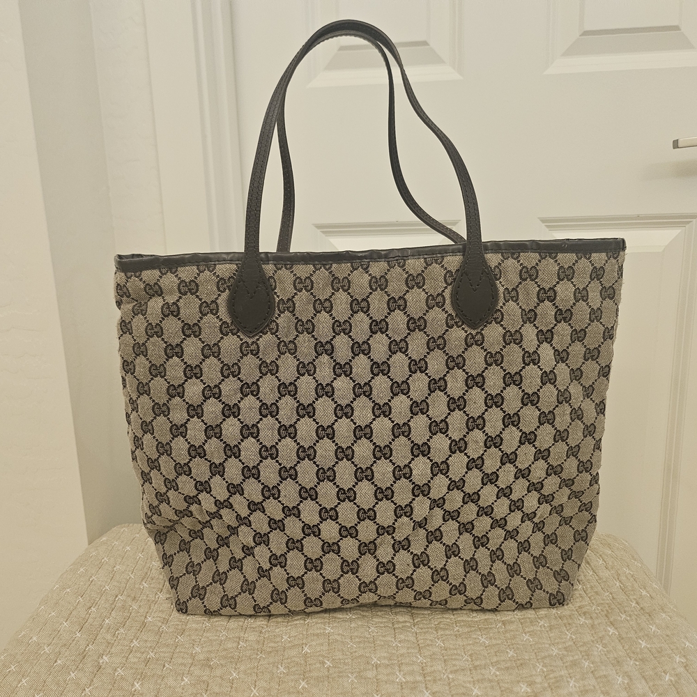 Quilt Tote Bag - Black and Gray
